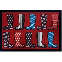 Fußmatte Eingang Viel Stiefel Rot 40x60cm - Vica