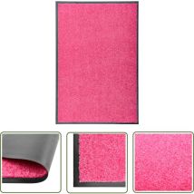 The Living Store Fußmatte Waschbar Rosa 60x90 cm - Teppich - Fußmatte - Badezimmermatte - Türmatte - Outdoormatte
