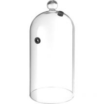 Bighouse It - Dôme en verre oblong pour fumer des aliments sur une assiette avec un diamètre de trou. 130 mm - Hendi 199657