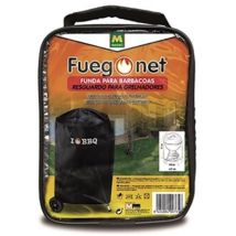 Funda para barbacoa redonda – Protege de la lluvia y polvo – Fabricada en poliéster y PVC – Cinta con velcro para sujeción