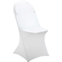 Funda blanca para silla plegable