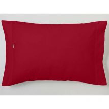 Cañete - Funda de almohada combi liso 50/50 de EsTela Burdeos - 90 cm