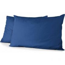 Home Linge Passion - Funda de almohada azul 50 x 70 cm (2 unidades)