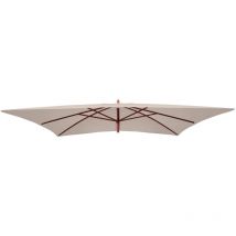 Nunca usado] Funda de recambio para parasol Florida 3x4m, funda de recambio para parasol, poliéster, crema