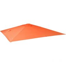 Funda de recambio para parasol semáforo de lujo HHG-549, funda de recambio para parasol, 3x4m (Ø5m) poliéster 3,5kg, terracota