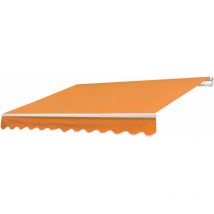 Nunca usado] Funda de recambio para toldo T792, toldo de brazos articulados funda de recambio protección solar, 5x3m, acrílico terracota
