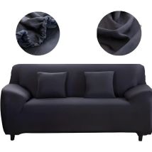 Funda De Sofá De 2 Plazas (145-185 Cm), Elástica Y Extensible, Con 2 Fundas De Cojín, Tejido Antideslizante, Ajuste Universal Para Sofás Con 