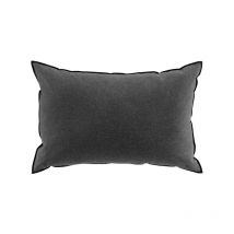 Funda desenfundable surjet cojín 40x60 cm liso algodón reciclado mistraline antracita