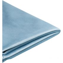 Funda extraíble de terciopelo azul claro para cama 90 x 200 cm Fitou