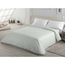 Estelia - Funda nórdica combi liso 200 de EsTela 105 cm - Hueso