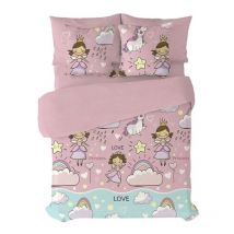 Juego de funda nórdica Pierre Cardin morgana rosa cama de 90 3 piezas