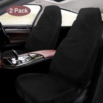 Funda para asiento de coche, 2 unidades, impermeable, de tela Oxford, universal, para taller, asiento delantero del conductor, 130 x 55 cm - RW