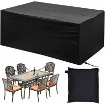 Soekavia - Funda para muebles de jardín, funda para mesa de jardín, poliéster 210D, impermeable, anti-UV, funda protectora para muebles de jardín,