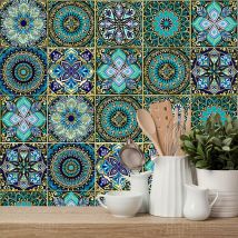 Csparkv - 10 pegatinas para azulejos de cocina, 20 x 20 cm, para baño, para azulejos