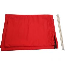 Hegele - Funda protectora hhg para parasol voladizo de hasta 4,3 m (3x3 m), funda con cremallera, rojo