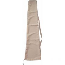 Nunca usado] Funda protectora para sombrillas de hasta 3x4m, funda con cordón, crema