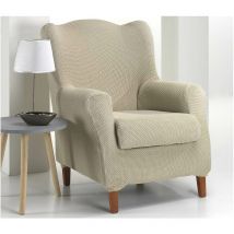 Belmarti - Funda sillón Orejero milan de Beig C02 - Sillón Orejero duplex (cojín separado)