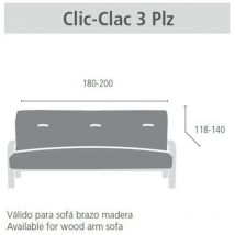 Funda sofá Clic Clac arion de Eysa Gris C06