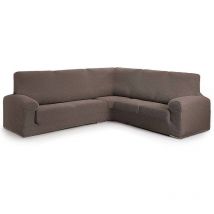 Eysa - Funda sofá Rinconera roc de 3+2 plazas - Marrón C07