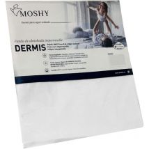 Funda para Almohada Dermis Color Blanco Individual antiácaros Transpirable Impermeable Poliuretano 70 cm