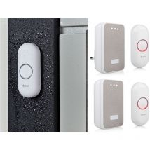 Funkklingel set mit 2 Empfängern & 2x Klingeltaster beleuchtet