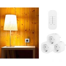Funksteckdosen Set mit Fernbedienung - Smart Home für Geräte bis 3000 Watt