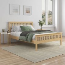 Pitlochry Solid Wooden Oak Bed Frame Shaker Style King