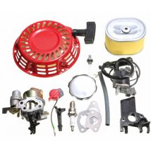 Für Honda GX160 GX200 5,5 ps Motor Kit Vergaser Rückstoß Zündspule Zündkerze Luftfilter
