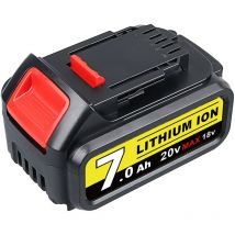 Pdstation - Für DeWalt DCB184-XJ DCB182 Ersatzakku 18V 7.0Ah xr Li-Ion DCB184 DCB182 DCB205 DCB200 18V dcd/dcf/dcg Serie Akku-Elektrowerkzeuge