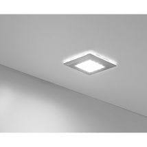 Led Leuchte Square 2 dimmbar Aufbauleuchte warmweiß 1,2 Watt alufarbig