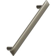 Möbelgriff Flow Breite 196mm - Schrankgriff la 160mm elegant, Zinkdruckguss Messing gebürstet - Furnipart