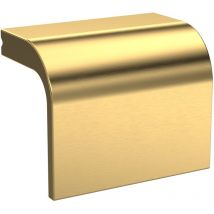 Furniture Handle Square Drop Handle, 40mm (32mm Centres) - Brushed Brass - Brushed Brass