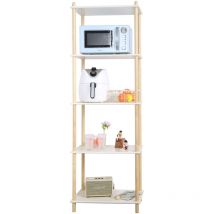 Furniture Hmd - Display Shelves 5 Tier Shelf Unit Bookshelf Organizer Storage Unit