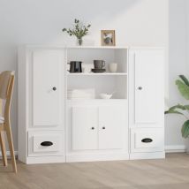 Maison Exclusive - Furniture Limited - Buffets 3 pcs blanc bois d'ingénierie