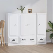 Prolenta Premium - Furniture Limited - Buffets 3 pcs blanc brillant bois