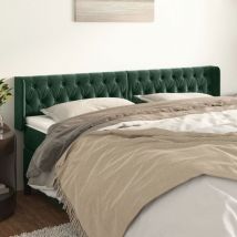 Furniture Limited - Cabecero de terciopelo verde oscuro