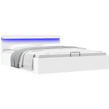Furniture Limited - Cama canapé hidráulica con LED sin colchón
