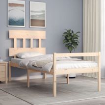 Decdeal - Furniture Limited - Cama para personas mayores con cabecero