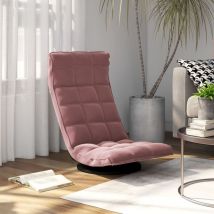 Triomphe - Furniture Limited - Chaise de sol pivotante Rose Velours