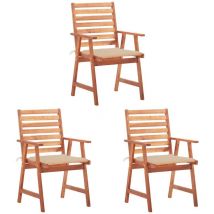 Prolenta Premium - Furniture Limited - Chaises à manger d'extérieur lot de 3 et