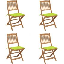 Happyshopping - Furniture Limited - Chaises pliables de jardin lot de 4 avec