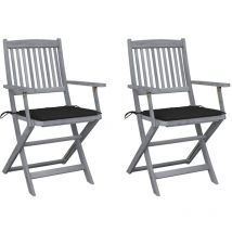 Happyshopping - Furniture Limited - Chaises pliables d'extérieur lot de 2 et