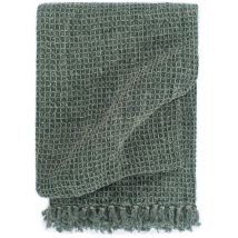 Furniture Limited - Couverture Coton 160 x 210 cm Vert foncé