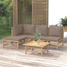 Furniture Limited - Set Salotto da Giardino 5pz con Cuscini