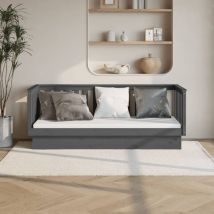 Echoo - Furniture Limited - Dormeuse Grigia 75x190 cm in Legno Massello