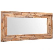 Inlife - Furniture Limited - Espejo decorativo rectangular teca 120x60 cm