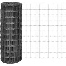 Furniture Limited - Euro Valla acero gris 25x1 m