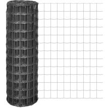 Furniture Limited - Euro Valla de acero gris 10x1,2 m