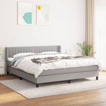 Furniture Limited - Giroletto a Molle con Materasso Grigio