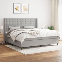 Maison Exclusive - Furniture Limited - Giroletto a Molle con Materasso Grigio Chiaro